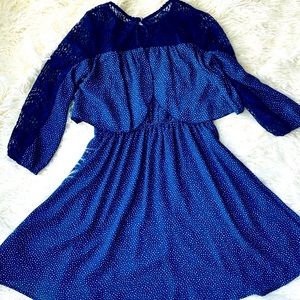 Bold Blue Boho Dress
